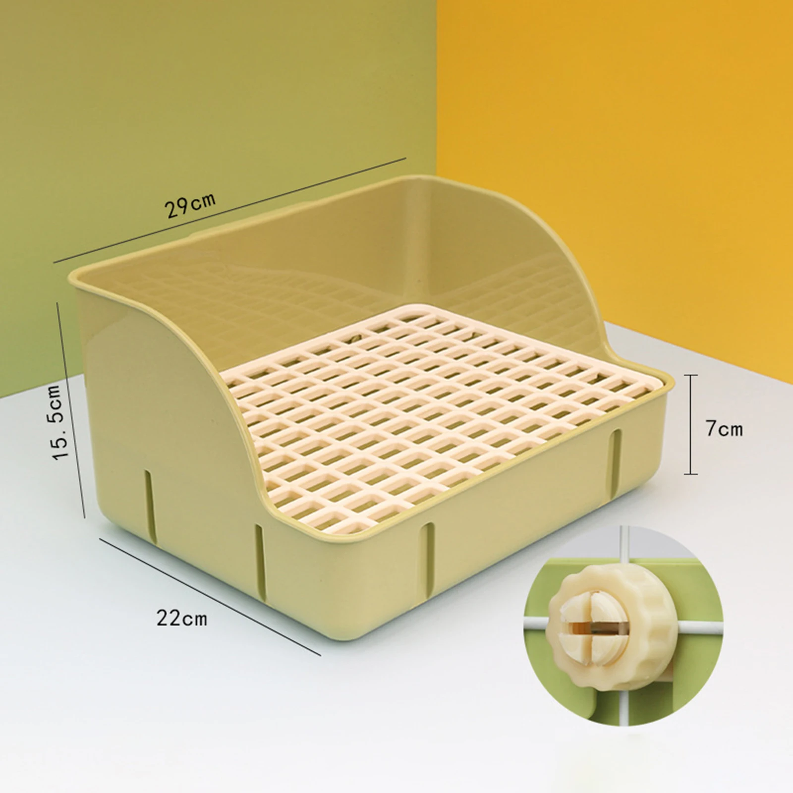 Rabbit Litter Box Pee Pan Tray Pet Toilet Corner Toilet Box Litter Pan Bunny Trainer for Small Animals Chinchillas Rats 6
