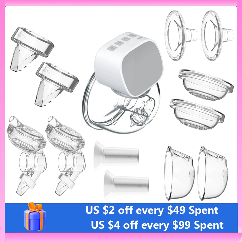 Breast Pump Accessories Electric Breast Pump Replacement Accessory Includes 2PCS Duckbill Soft Food-Grade Silicone for INS Wearable Breast Pump
