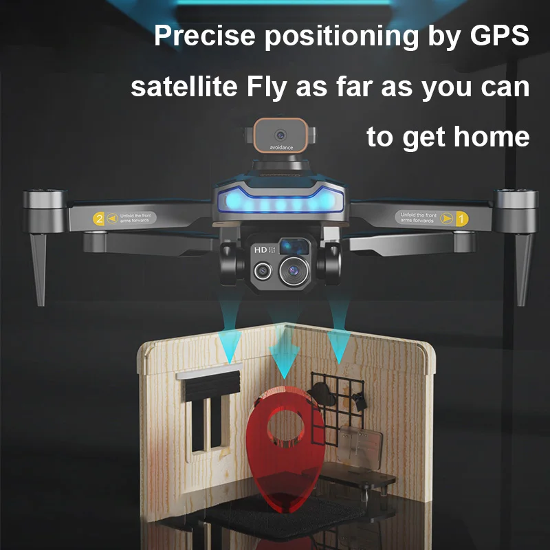 Drone Lenovo P15 Pro 8K HD 5G WIFI Double Caméra Évitement Obstacles