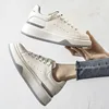 Split Leather White Shoes Women's Spring Thick-soled Heightened Casual Sneakers Popular Versatile Sneaker Zapatos De Mujer 3