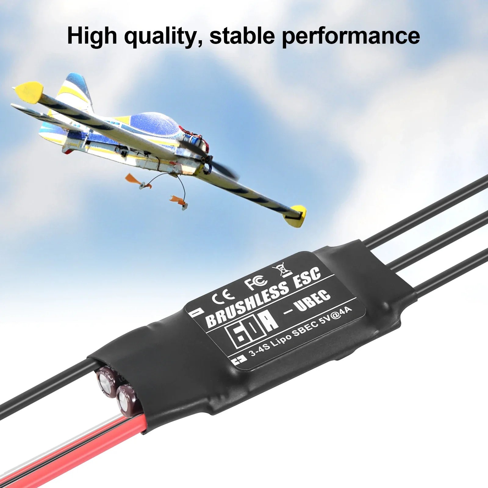 Contrôleur ESC 20A-80A pour RC, Program Card incluse, Livraison rapide