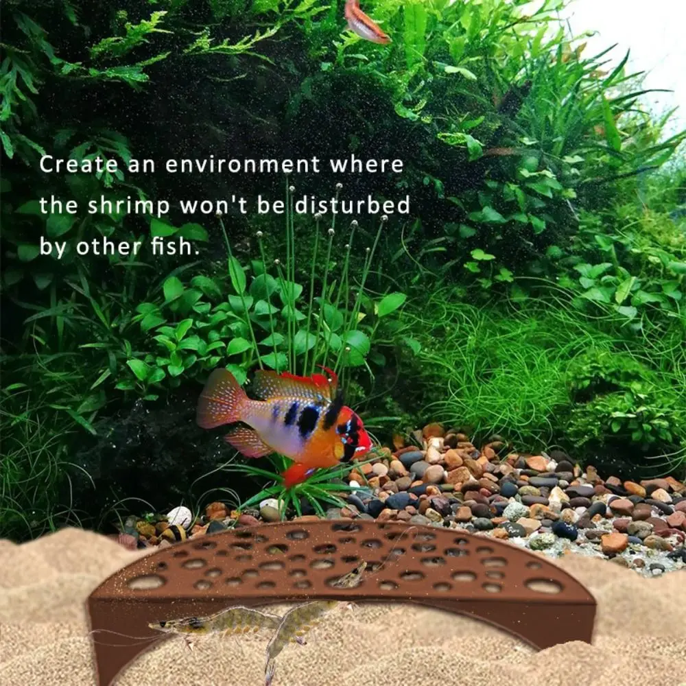 Plastic Aquarium Shelter House Fish Tank Decoration Aquaculture Shrimp Cave Pet Supplies Shrimp Breeding Protector fish aquarium fish breeding box