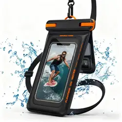 Enhanced Waterproof Double Layer Phone Pouch for Water Activities and Travel (A)