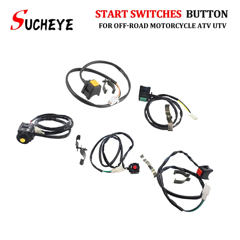 

Motorcycle Horn Button Engine Starter And Kill Switch For ATV UTV Handlebar Universal