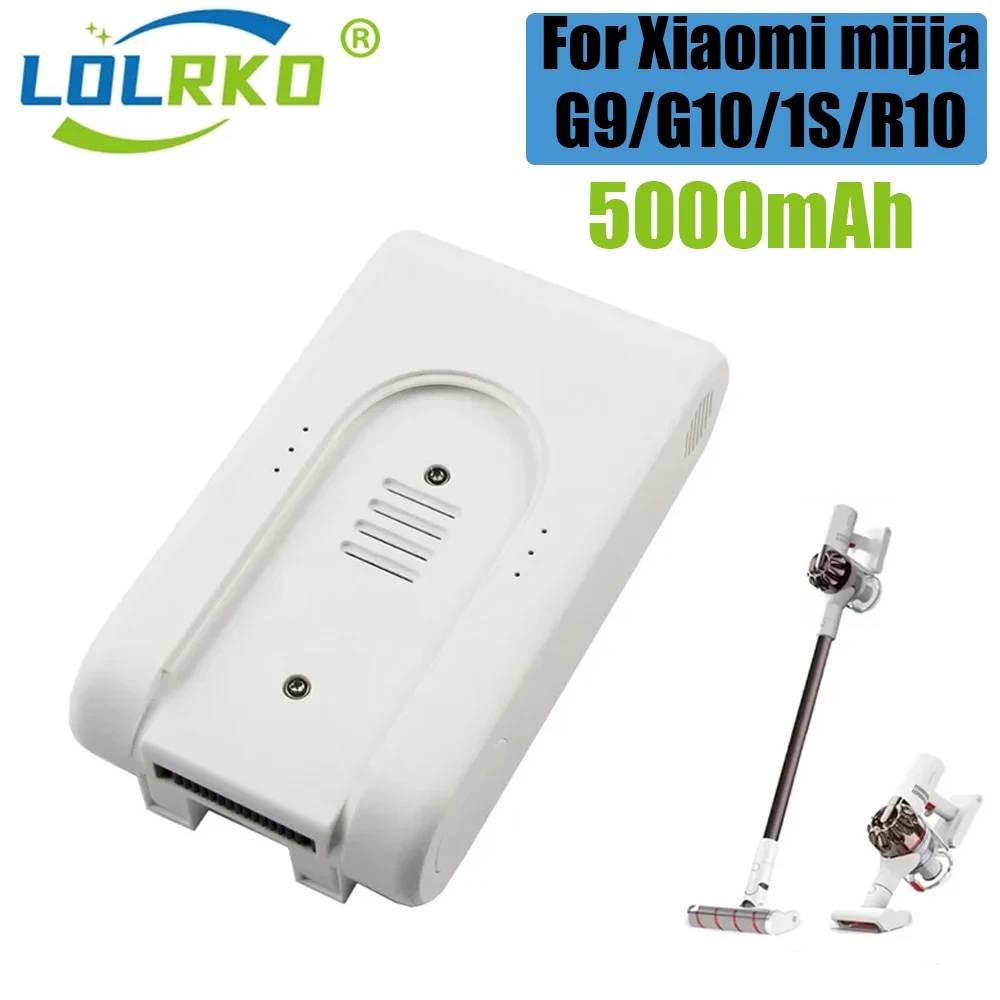 

New 25.2v 5000mAh Replacement Battery for Xiaomi mijia G9 G10 R10 1S Cordless Vacuum Cleaner Rechargeable Li-ion