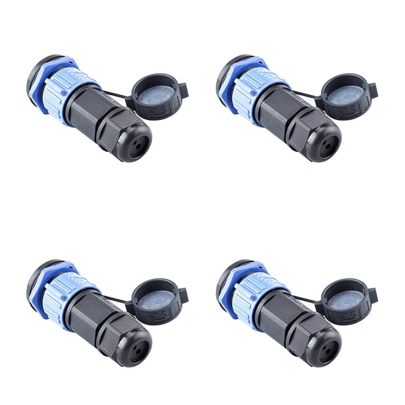 

4X Trolling Motor Plug Receptacle Set, Marine Boat Power Connector, 12/24/36/48 Volt Marine Plug For Trolling Motors