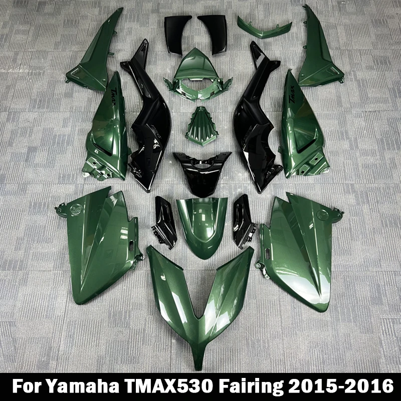 

For Yamaha TMAX530 TMAX 530 2015-2016 Full Fairing Kit Bodywork Glossy Green light Cowling Injection ABS Customize