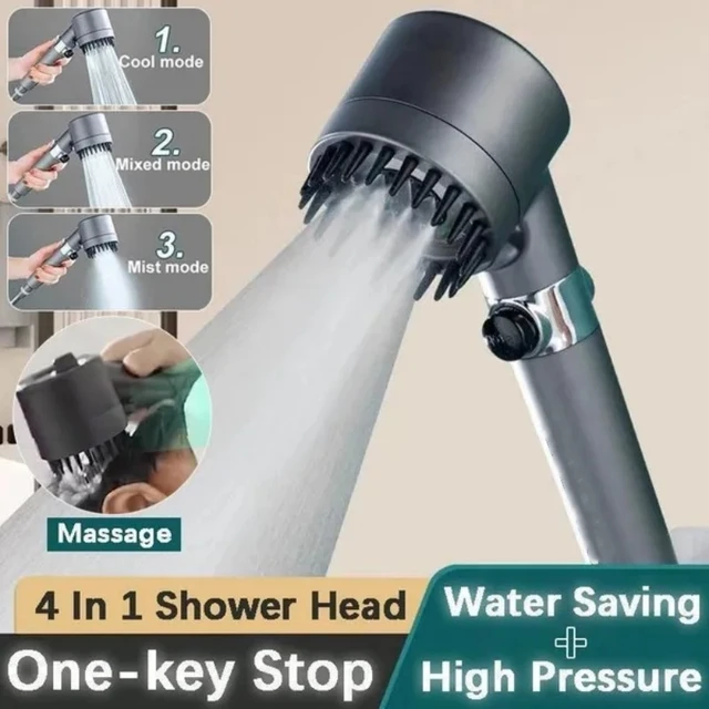 Premium Pressure Shower Quality Pressurized Head Handheld with On Off  Switch