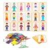 Magnetic Puzzle Book Kids Intelligent 3D Jigsaw Toys Brain Training Games Montessori Educational Toys for Kids Gifts Xmas Toys 2