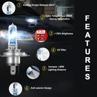 OSRAM H4 12V 60/55W NIGHT HYPER 9003 HB2 64193NH Car Upgrade Halogen Headlight +130% More Bright Original Quality Lamps P43t 2