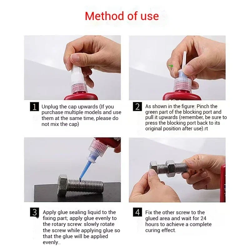 10ml Threadlocker Loctites 222 242 243 2632 263 Screw Glues Thread Locking Agents Anaerobic Strong Anti Loose DIY Repairs