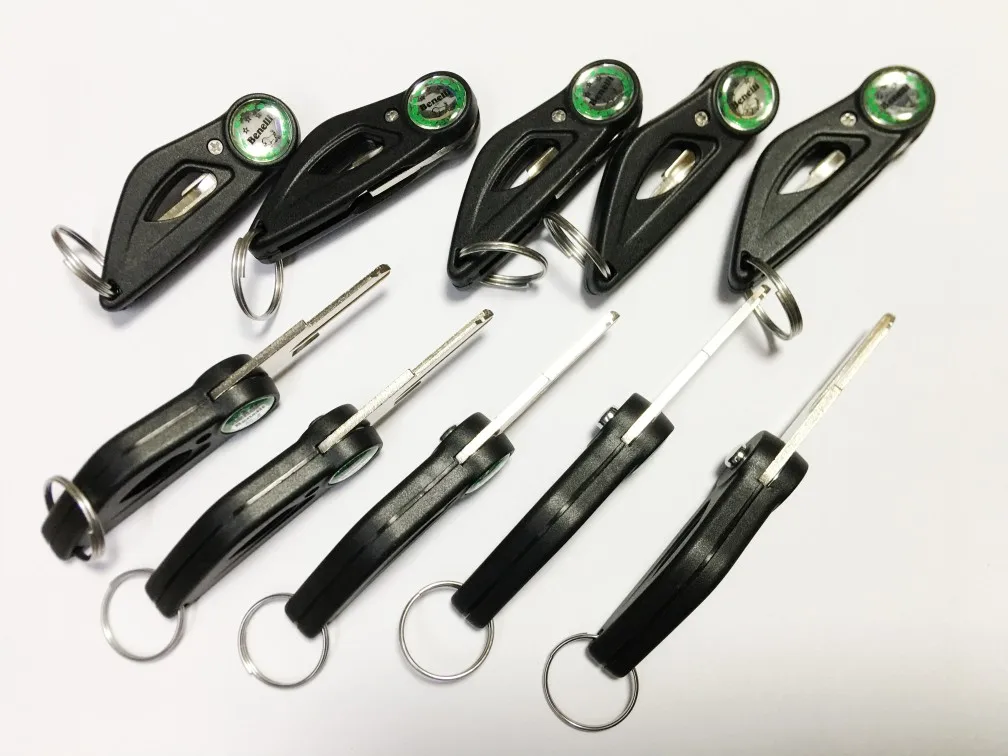 Briny River 2 Stück Faltbarer Schlüsselrohling - Kompatibel Mit Benelli TRK502 TNT150