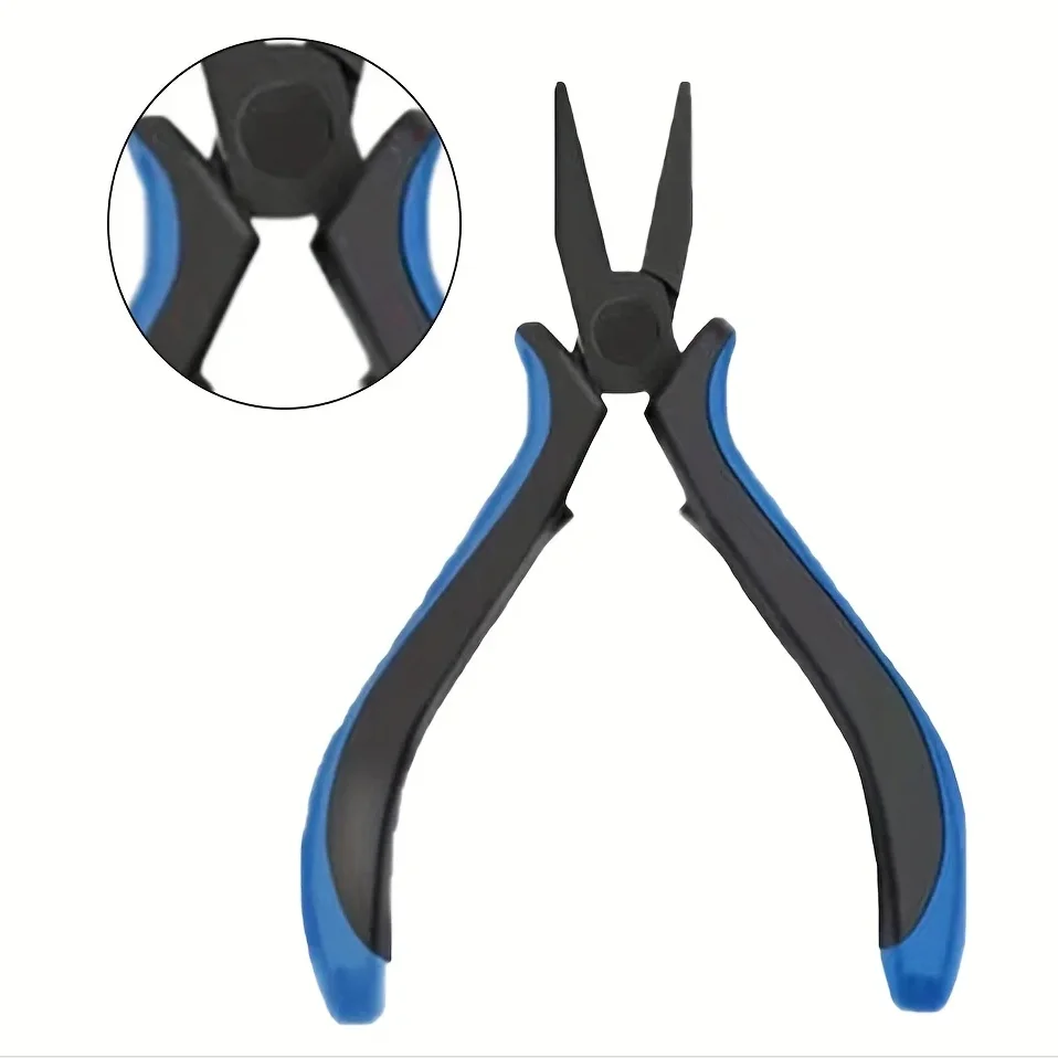 1pc 비파괴형 플랫 노즈 바인딩 훅 플라이어, 와이어 당기기 및 쥬얼리 DIY 제작용 다기능 수공구