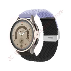 Braided Solo Loop Bracelet Strap - Universal Fit for Smartwatches (18mm, 20mm, 22mm) (MistyPu Black)