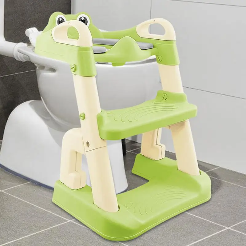Foldable Potty Chair Foldable Toddler Toilet Chair Ladder Adjustable Height Legs Toilet Seat For Toddler Girls Boys Kids