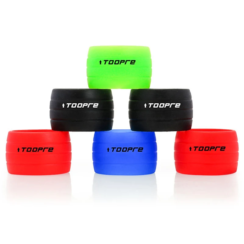 Bike Handlebar Tape TOOPRE 1 Pair Bicycle Handlebar Tape Fixing Loops Road Bike Handle Grip Wrap Holding Silicone Rings Cycling Fixed Sleeve Collar