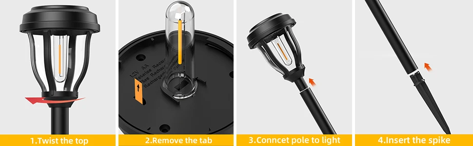 12 Pack Solar Lights Outdoor Waterproof