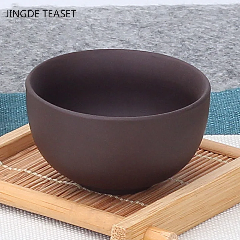 4 pcs/lot Chinese Ceramics Teacup Set High-quality handmade single cup Tea bowl Master Cups Individual Cup Teaware Drinkware