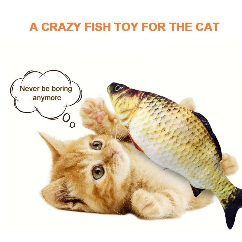 em movimento floppy peixes gatos brinquedo de
