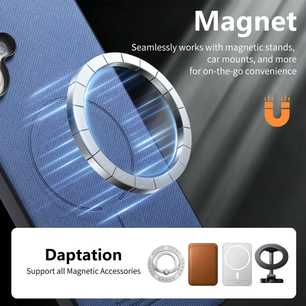 Premium Detachable Leather Wallet Magnet Case 5G Compatible