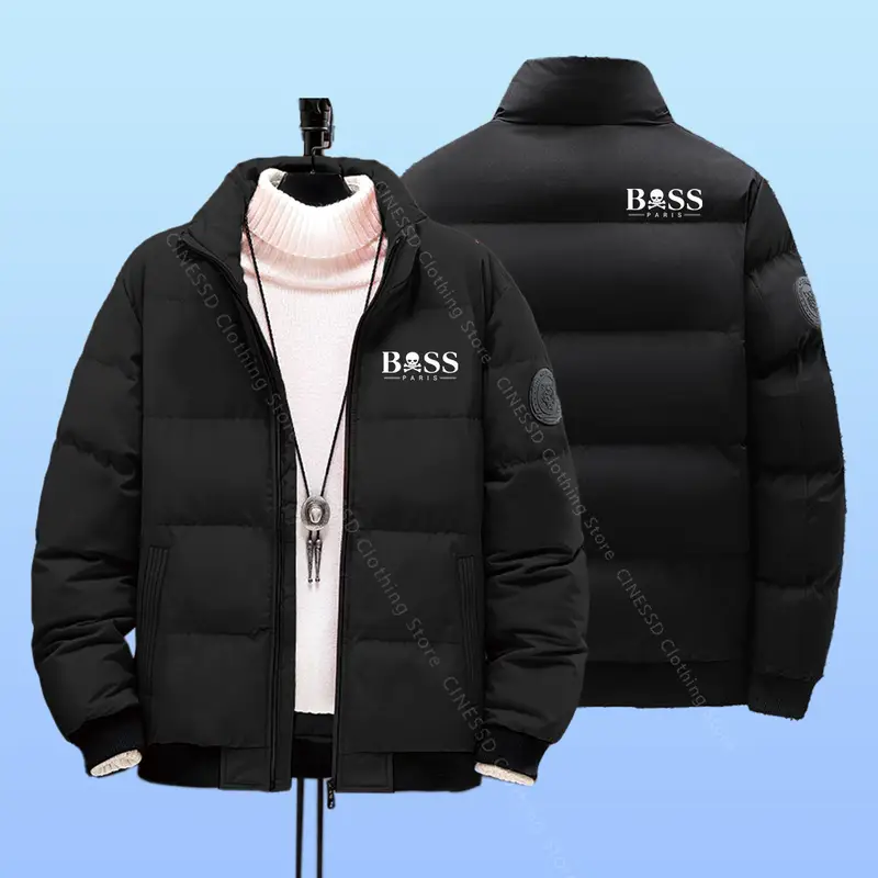 Mens Winter Jackets 2026 New Thick Warm Parkas Puffer Jacket Bomber Jacket Down Coats Fashion Designer Clothes Men Down Jackets - Image 4