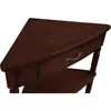Small space door corner table, triangular side table TV stand, small drawer and storage shelf, easy to assemble 5
