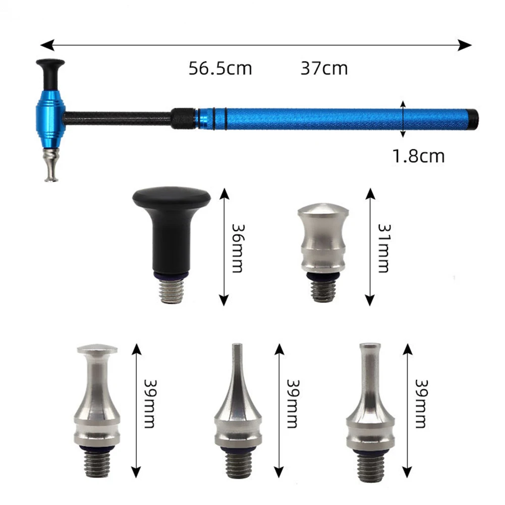 

1 Set Car Dent Repair Tools Multi-head Leveling Hammer Automatic Adjustment Telescopic Rod Pit Remover Tool