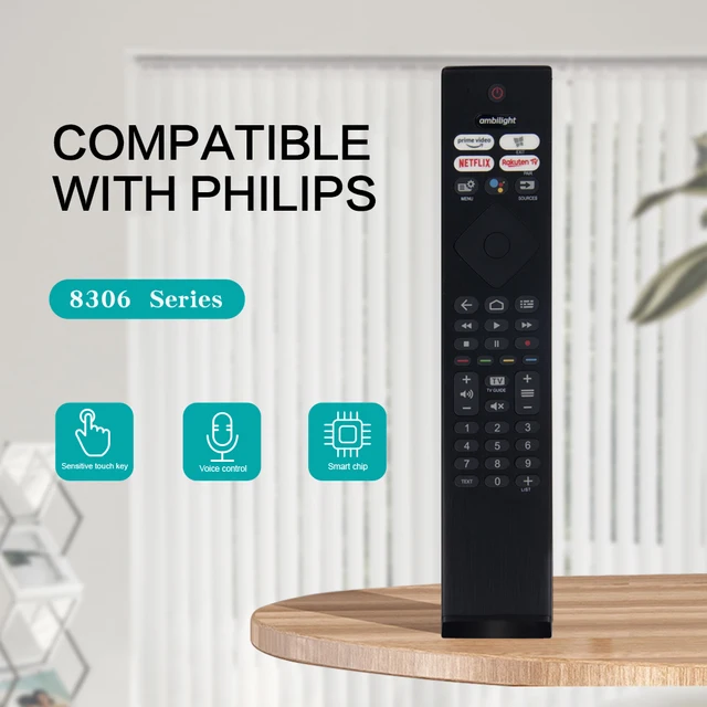 Telecomando Universale Di Ricambio Per TV Philips Ambilight (Serie 6704/6754) - Sostituisce 75PUS6754/12, 65PUS6704/12 E Modelli Simili