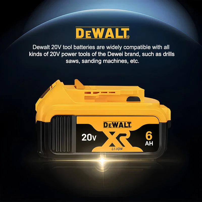 Dewalt lbattery 20V6AH,5AH DCB115,DCB118,DCB200,DCB609 dewalt 20v-60V battery MAX battery charger, fast charging lithium battery 5