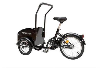 Bicicleta de carga da caixa dianteira para crianças ou animais de estimação, suporte de triciclo adulto de 3 rodas pode transportar cães gatos