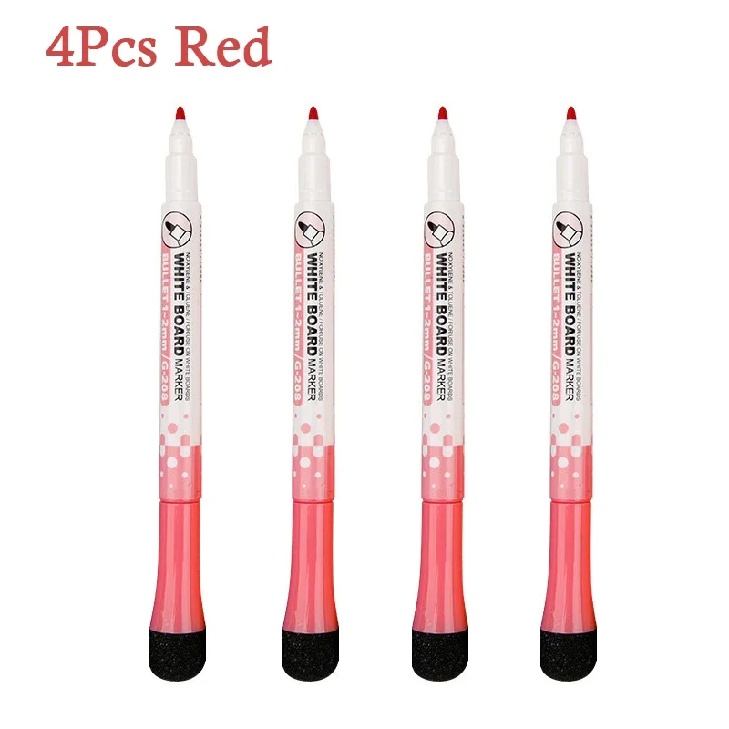 4Pcs Red