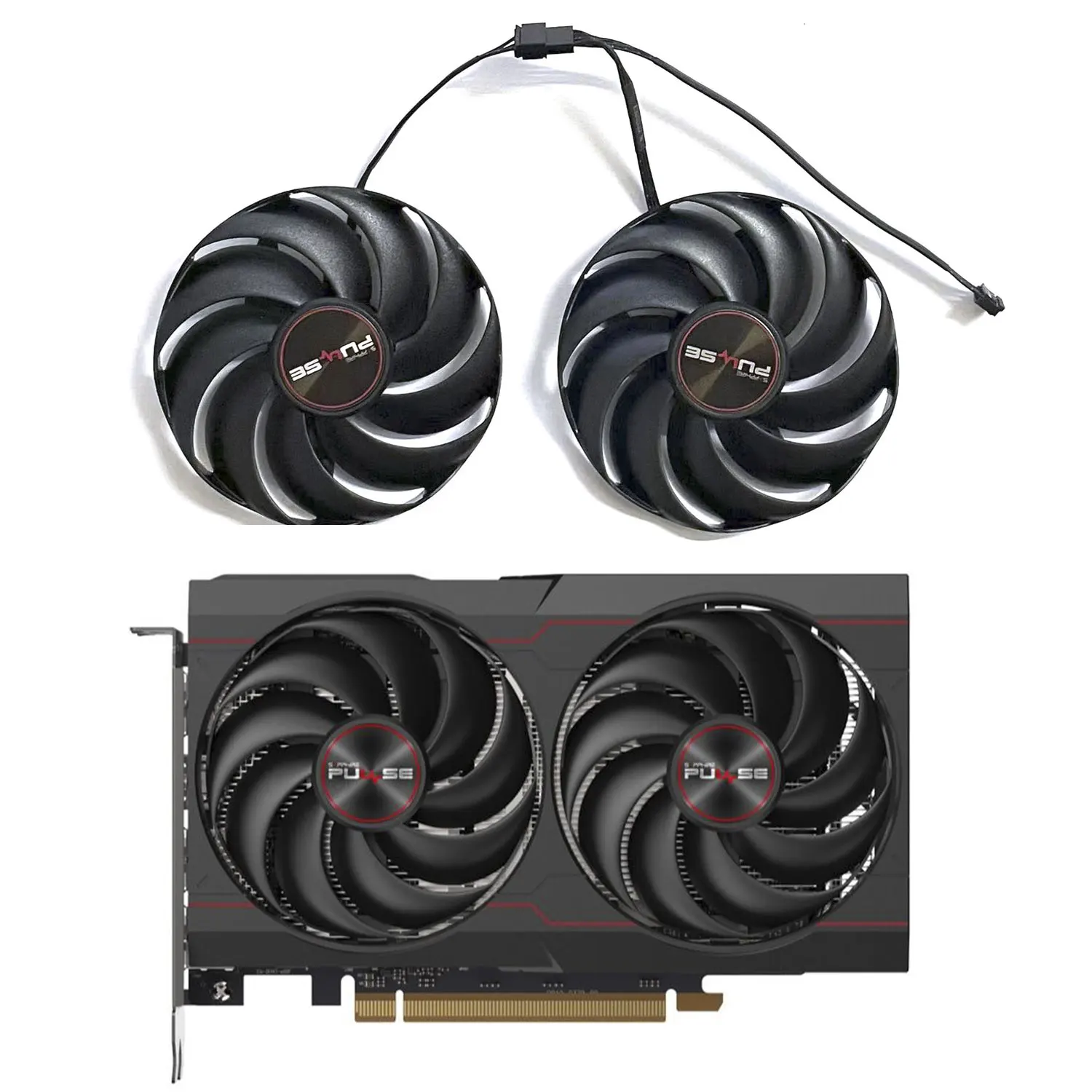 Ventola Gpu Originale 85Mn 4Pin Cf9010H12S Fdc10H12D9-C Adatta Per Sapphire Radeon Rx 6600 Rx 6600Xt 8G D6 Platinum Edition Oc