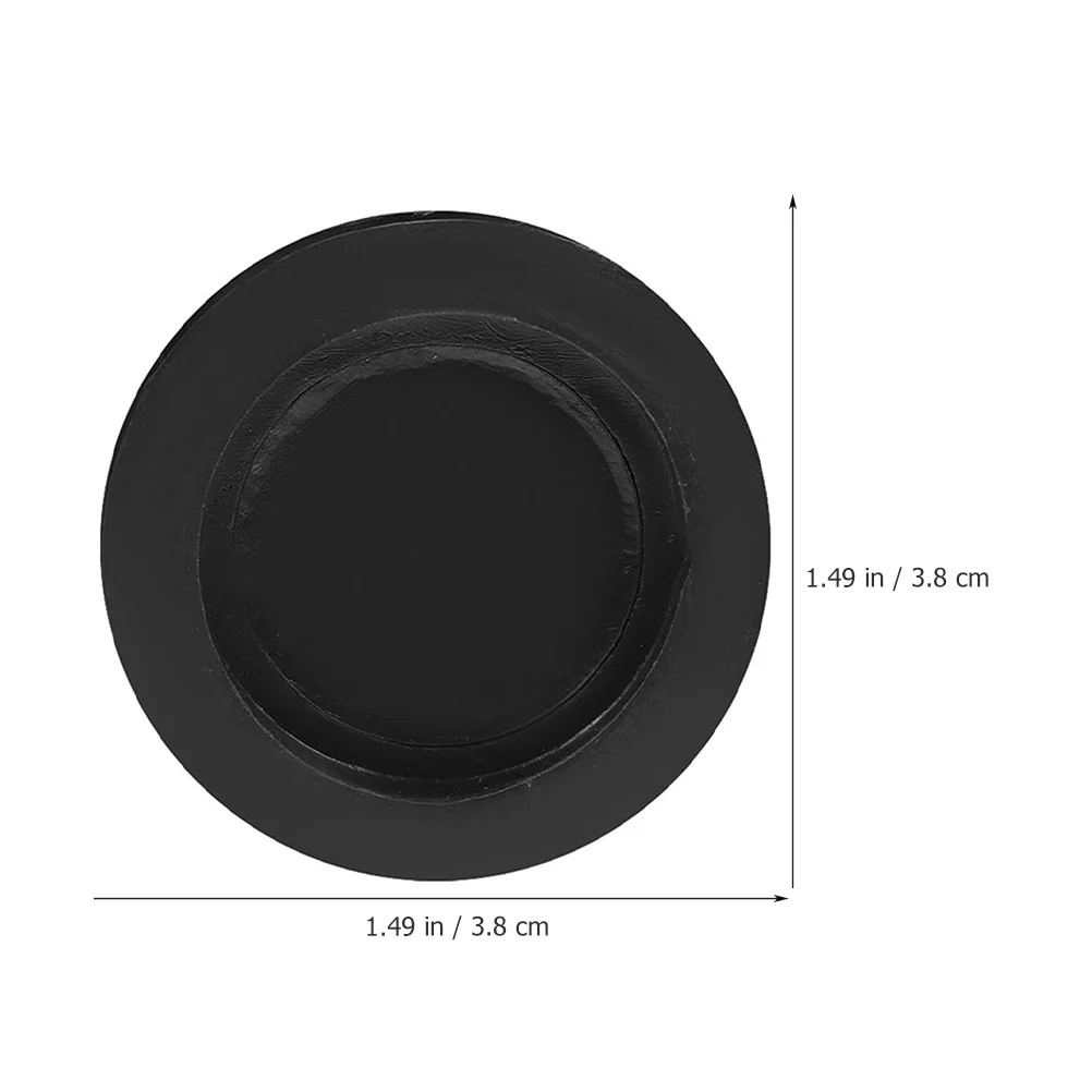10 Pcs Toy Round Rubber Stopper Piggy Bank Bottom Caps Plaster Figurine Plug Cover Baby 36X36X05CM Black Child 6