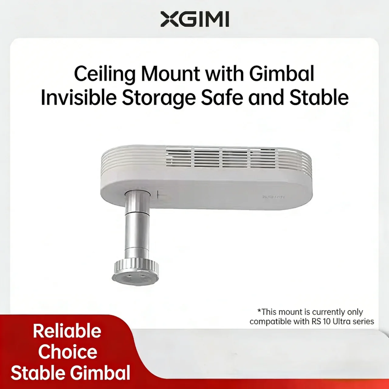 XGIMI RS 10 울트라 시리즈 천장 브래킷 팬틸트 버전에만 적용 가능, 보이지 않는 수납, 10kg 하중 지지 가능