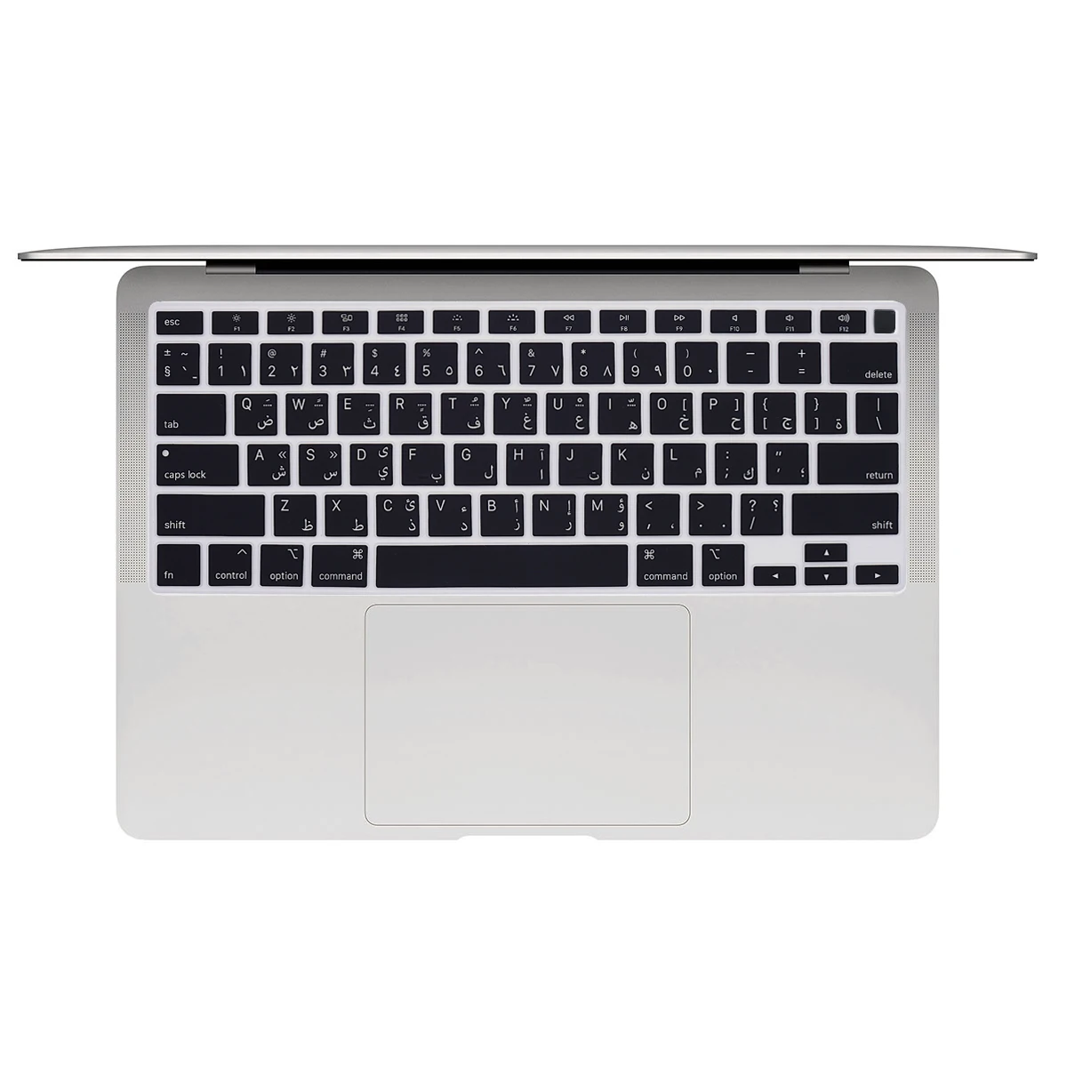 Arabic Arab language Keyboard Cover For MacBook Air 13 Inch A2337 M1 Clip and A2179 MacBook Air with Touch ID Silicone skin keyboard cover