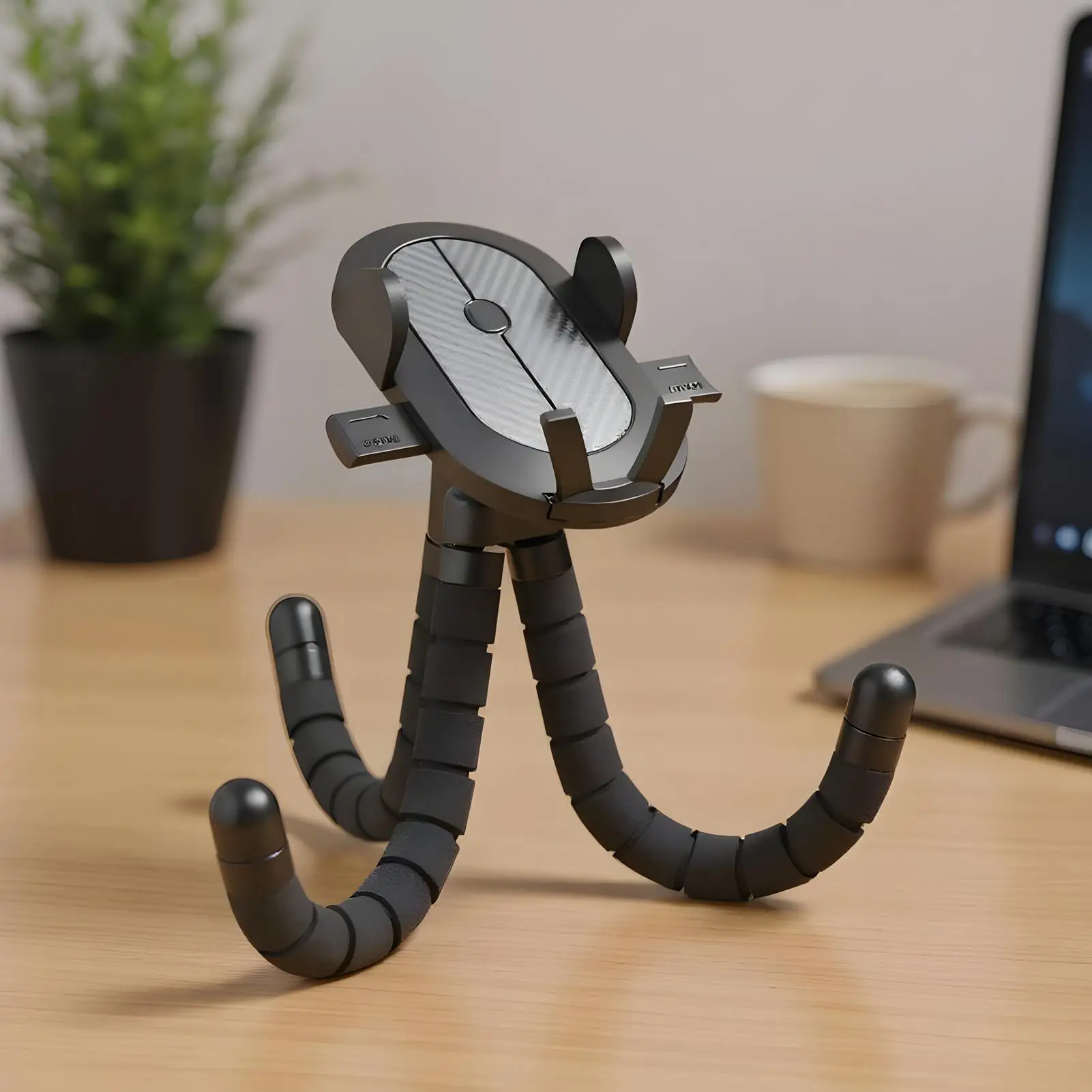 Stroller Phone Holder 360 Rotatable Smartphone Cradle Non-Slip Flexible Phone Holder for Shopping Cart Kayaking Motorcycle Desk