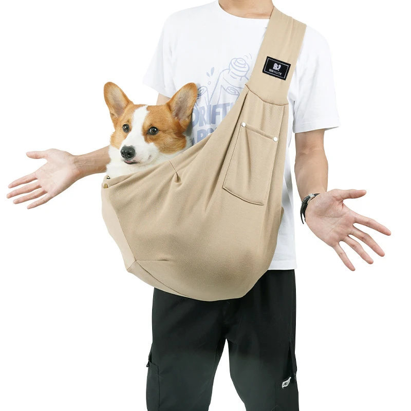 Pet Crossbody Shoulder Bag Outdoor Travel Portable Cat Puppy Sling Bag Cotton Comfortable Tote Pet Carrying Supplies pet carrier bag pet supplies pet carrying bag pet accessories pet backpack