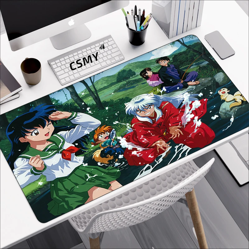 Anime Mouse Pad Gamer Inuyasha Gaming Laptops Deskmat Computer
