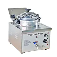 16L Commercial Electric Bench Type Mini Deep Pressure Fryer Oven For Broast Fried Chicken Stove Small Frying Machine 110V 2