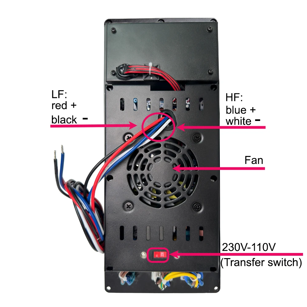 FIR 전문 스피커 플레이트 앰프, 양방향 앰프 모듈, DSP 포함, 클래스 D, 800W + 400W