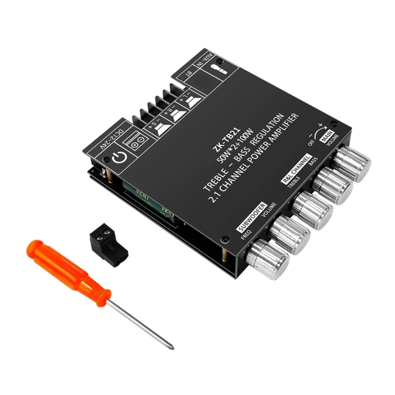 ZK TB21 2.1 채널 BT5.0 디지털 전력 증폭기 모듈(TPA3116D2 칩 포함)