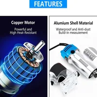 800W Electric Wood Router Woodworking Electric Trimmer Wood Milling Machine Power Carpentry Tools With 6.35mm Milling Cutter 2