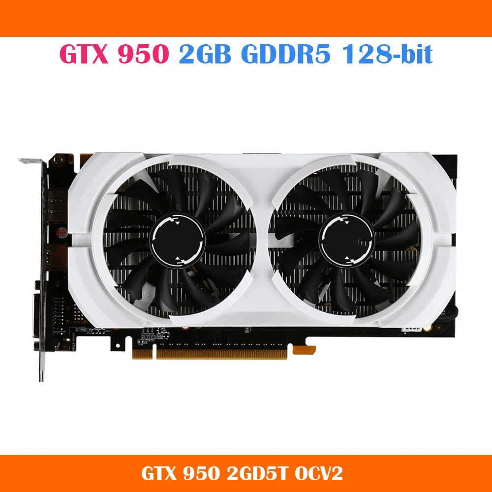 For Msi GTX 950 2GB Graphics Card PC Video Card Discrete Graphics Card High Quality Fast Ship external graphics card for pc Graphics Cards