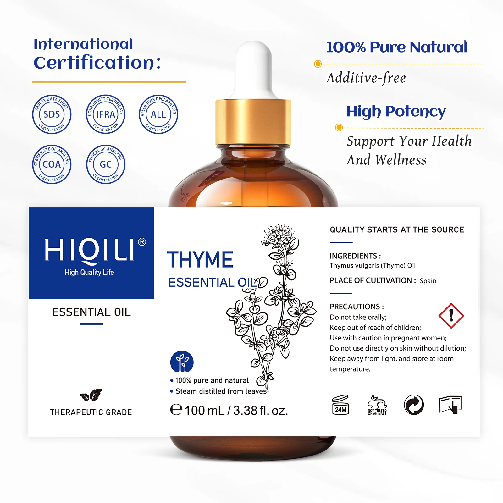 Pure Aromatics 100ml Essential Oil - Natural Extraction