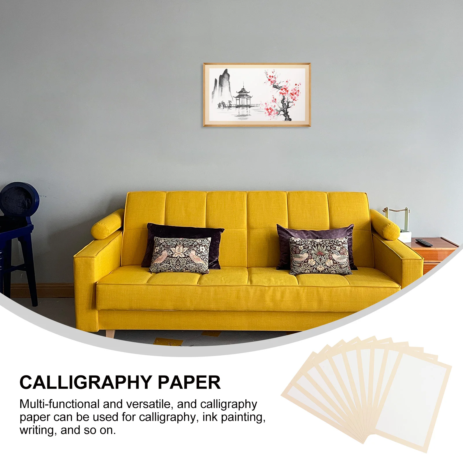 10 Sheets Chinese Painting Paper Drawing Rice Cardboard Professional Writing Portable Calligraphy Accessories 5