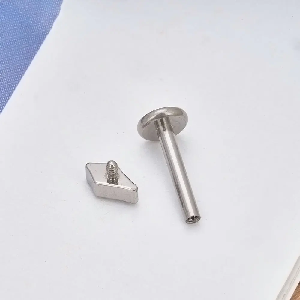 10PCS ASTM F136 Titanium Ear Stud CZ Stone Fashion Labret Lip Piercing Nose Rings Sexy Ear Cartilage Tragus Jewelry Wholesale