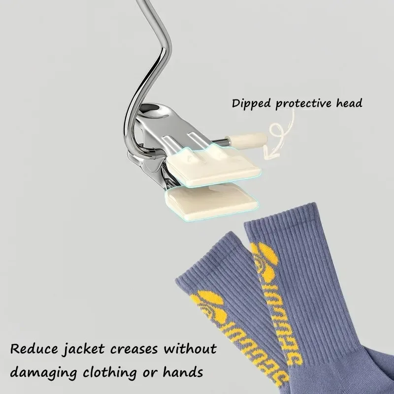 Multifunctional Hook Clip Stainless Steel Laundry Hooks Socks Towels Clips Closet Organizer Hangers Home Storage Peg Accessories