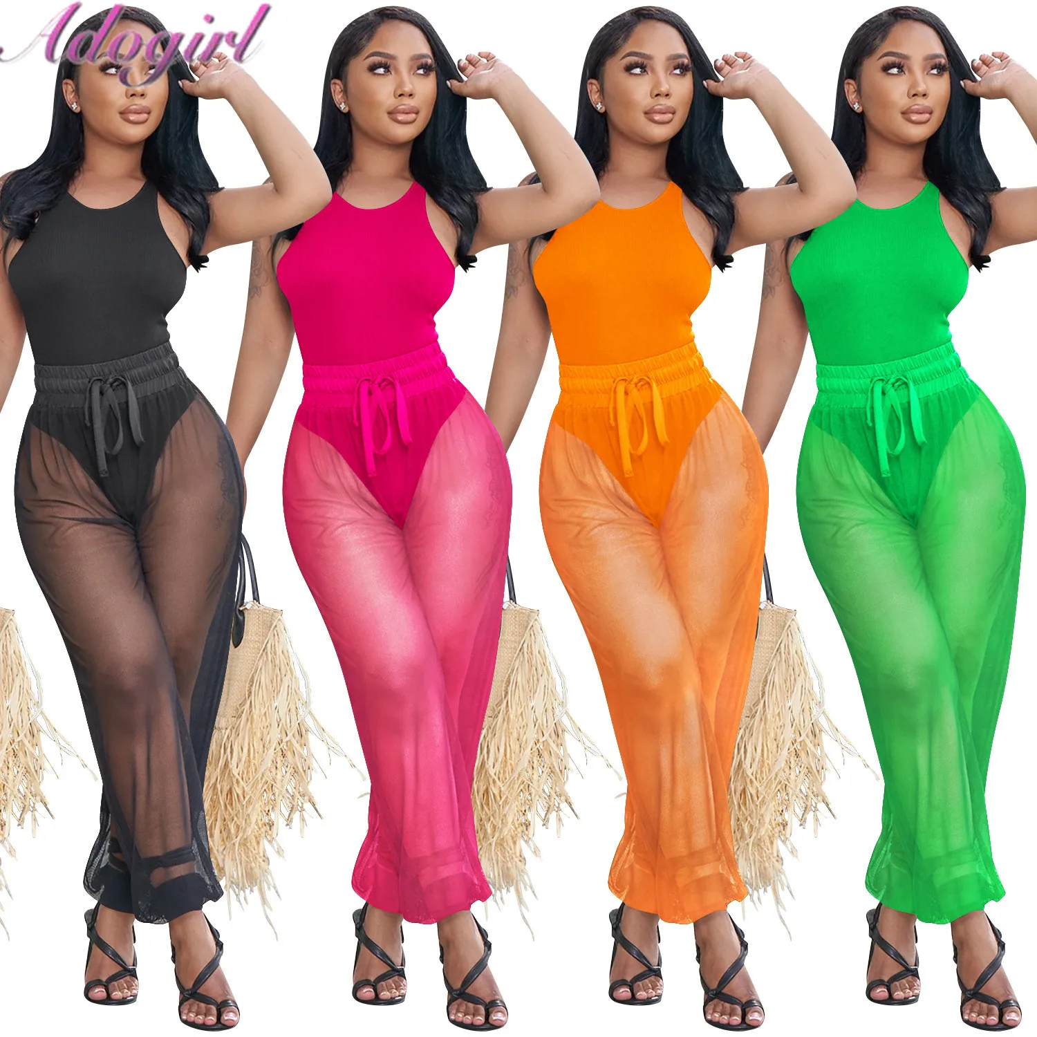 Loose Pants Outfit Party Clubwear Suit 