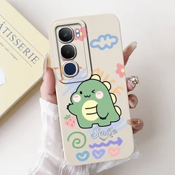 Unique Cartoon Soft Silicone Matte Phone Case - Colorful Design Back Cover, 6.68 for Vivo Y19s (TYbai1917)
