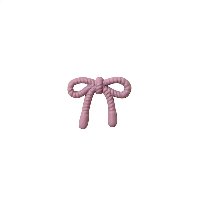 10pcs 새로운 일본식 스프레이 페인트 활 네일 아트 매력 액세서리 간단하고 다목적 마카롱 컬러 보우 네일 장식